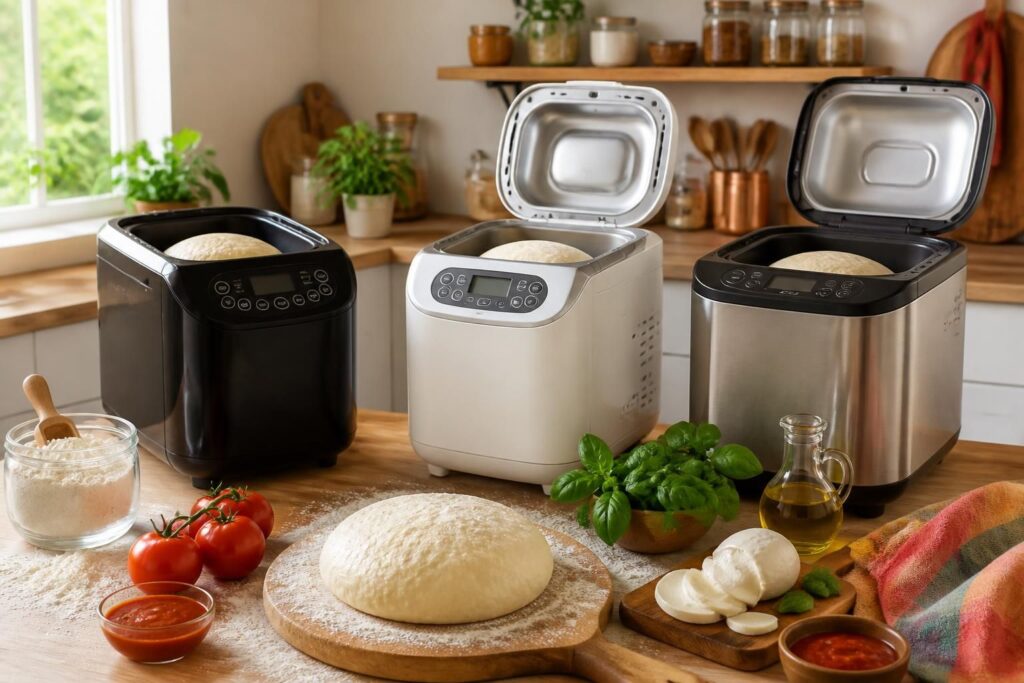 découvrez des recettes faciles de pâte à pizza faites à la machine à pain avec des marques comme moulinex, silvercrest et riviera et bar pour des pizzas maison savoureuses.