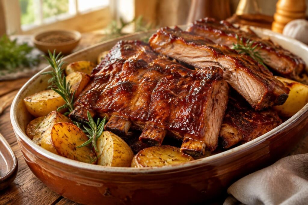 Recette de travers de porc facile et rapide au four pour un plat savoureux