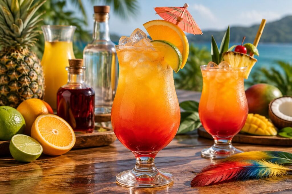 Cocktail perroquet : recettes avec ou sans alcool, grenadine et variantes originales