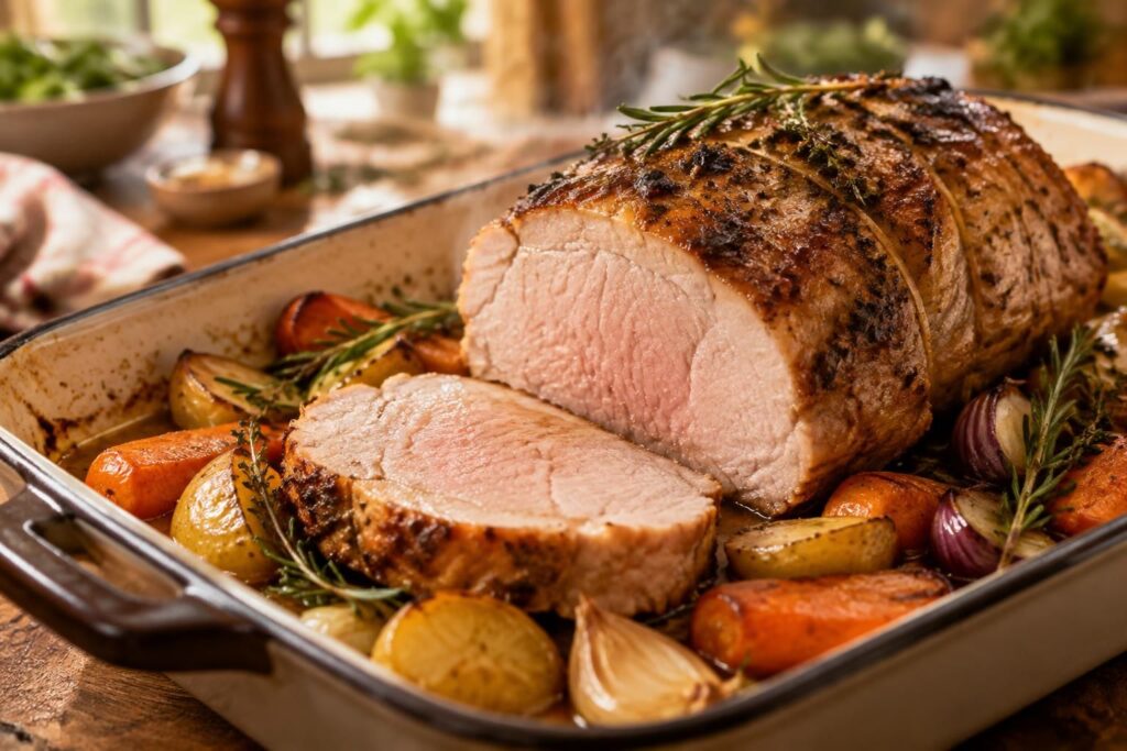 découvrez le temps et la température idéals pour cuire un rôti de porc de 1 kg au four et obtenir une viande tendre, juteuse et savoureuse.