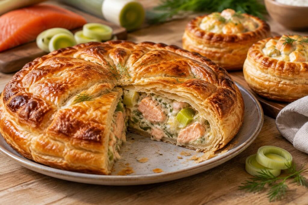 Feuilletée saumon poireaux : recettes avec crème fraîche, béchamel ou version individuelle